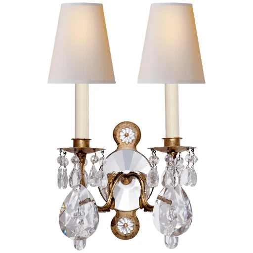 Купить Бра Yves Crystal Double Arm Sconce в интернет-магазине roooms.ru