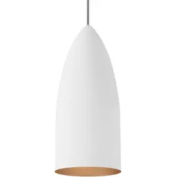 Rubberized White/Copper Lamp Not Included