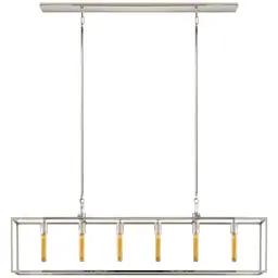 Polished Nickel Clear Glass