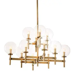 antique brass finish | clear glass L