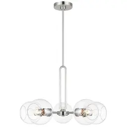 Brushed Nickel LED Bulb(s) Included