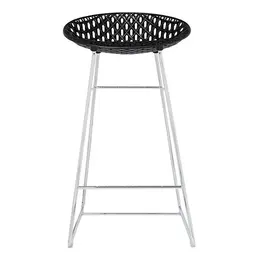 Black Seat with Chrome Legs