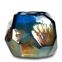 Multi-colour Coloured glass with luster