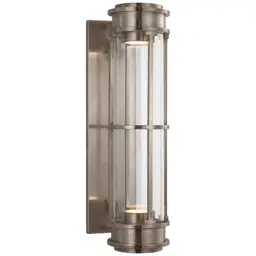 Antique Nickel Clear Glass