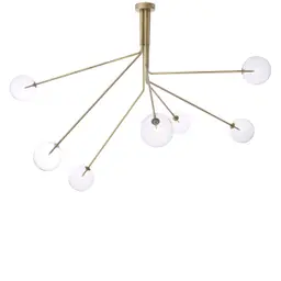 antique brass finish | clear glass