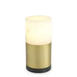 antique brass finish | alabaster | black marble D: 15 cm