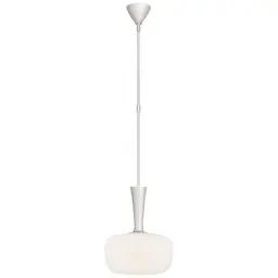 Polished Nickel White Glass