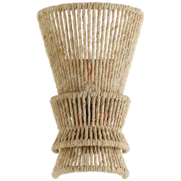 Antique-Burnished Brass and Natural Abaca