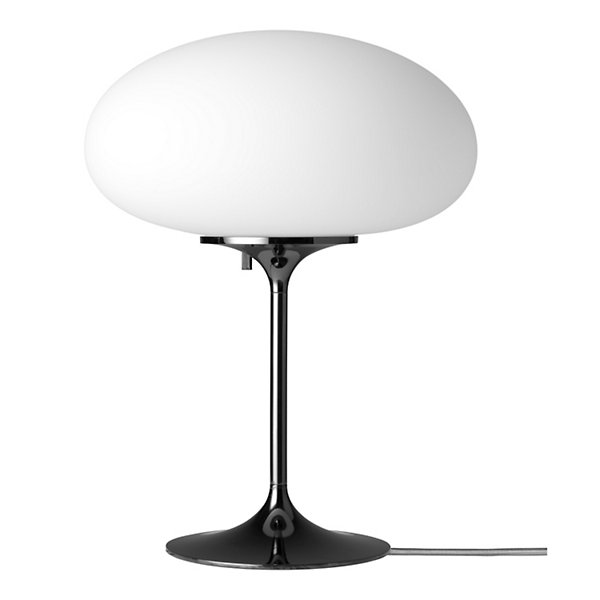 Black Chrome, Glass, Height 6.7", Diameter 12.6"