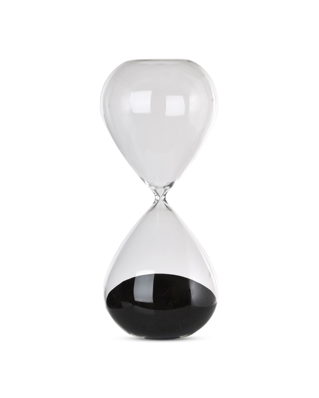 Black Glass with sand