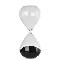 Black Glass with sand