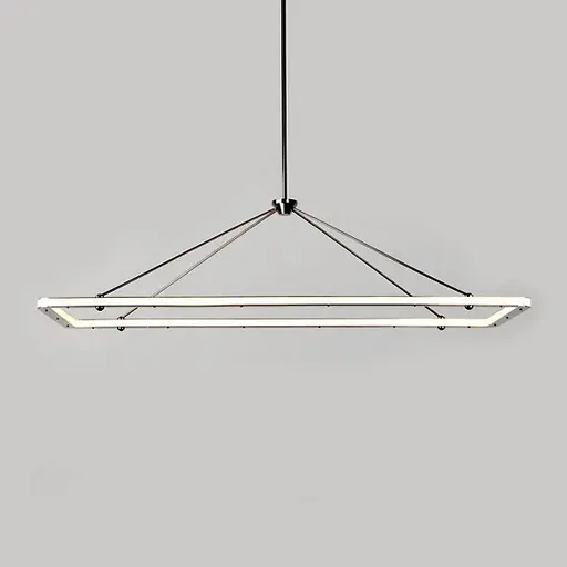 Купить Подвесной светильник Halo Rectangle Pendant Light в интернет-магазине roooms.ru