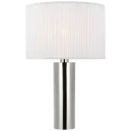Polished Nickel 15" x 15.5" x 12" Silk Pleat