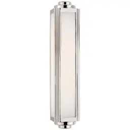 Polished Nickel White Glass