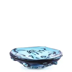 hand blown glass | blue colour S