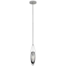 Polished Nickel Smoked Glass
