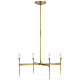 Natural Brass Clear Glass