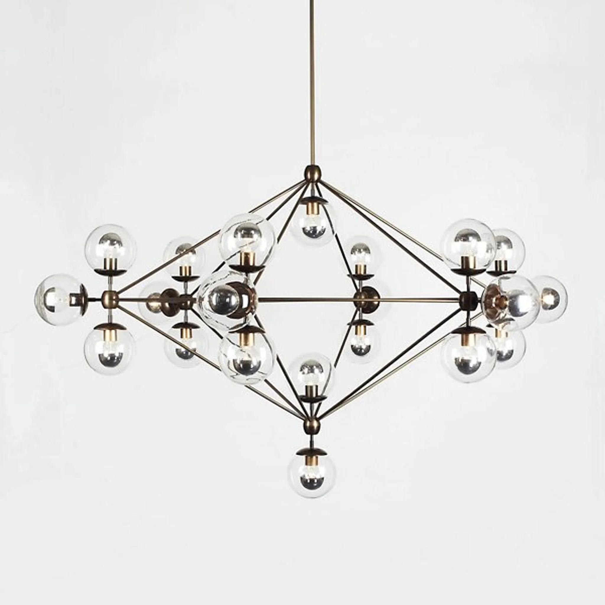 Купить Люстра Modo 6 Sided Chandelier - 21 Globes в интернет-магазине roooms.ru