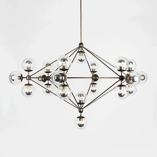 Купить Люстра Modo 6 Sided Chandelier - 21 Globes в интернет-магазине roooms.ru