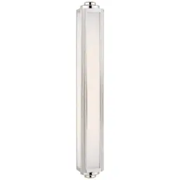 Polished Nickel White Glass