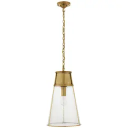 Hand-Rubbed Antique Brass Seeded Glass