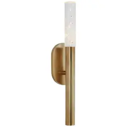 Antique-Burnished Brass Seeded Glass