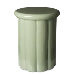 Olive green Lacquered polyester