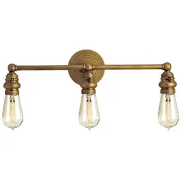 Hand-Rubbed Antique Brass Without Glass