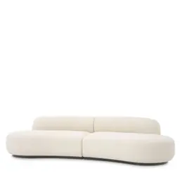 bouclé cream | black base S