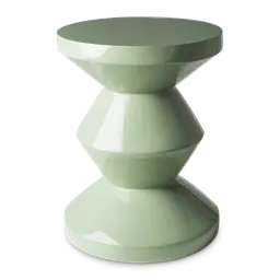 Olive green Lacquered polyester