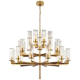 Antique-Burnished Brass Crackle Glass
