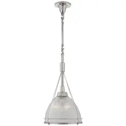 Polished Nickel Prismatic Clear Glass