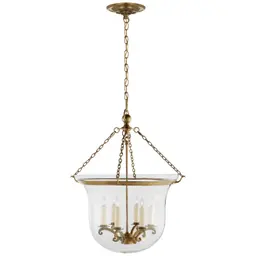 Antique-Burnished Brass Clear Glass