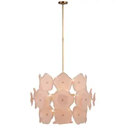 Soft Brass Blush Tinted Glass