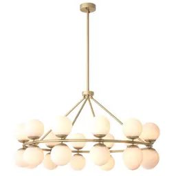 antique brass finish | white glass