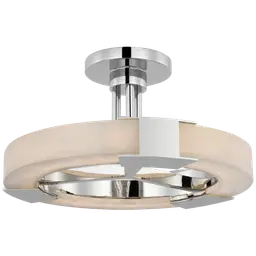 Polished Nickel and Alabaster