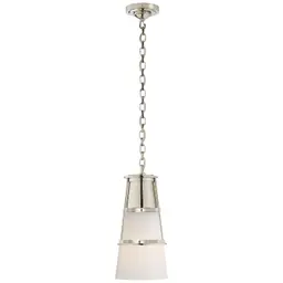 Polished Nickel White Glass