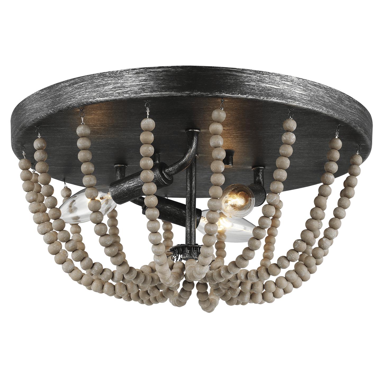 Washed Pine LED Bulb(s) Included