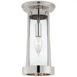 Polished Nickel Clear Glass