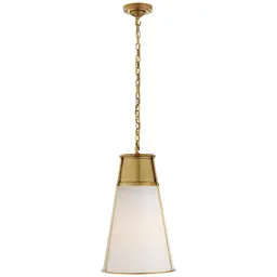 Hand-Rubbed Antique Brass White Glass
