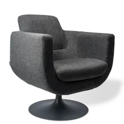 Light grey Powder coated metal swivel base