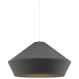 White Charcoal Gray Lamp Not Included