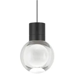 Black Clear 1-LITE Gray Cord