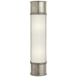 Antique Nickel Frosted Glass