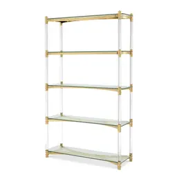 gold finish | clear acrylic