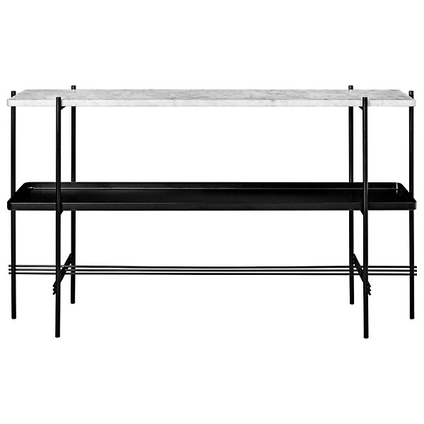 Black,Black Metal Tray,White Carrara Marble