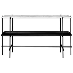 Black,Black Metal Tray,White Carrara Marble