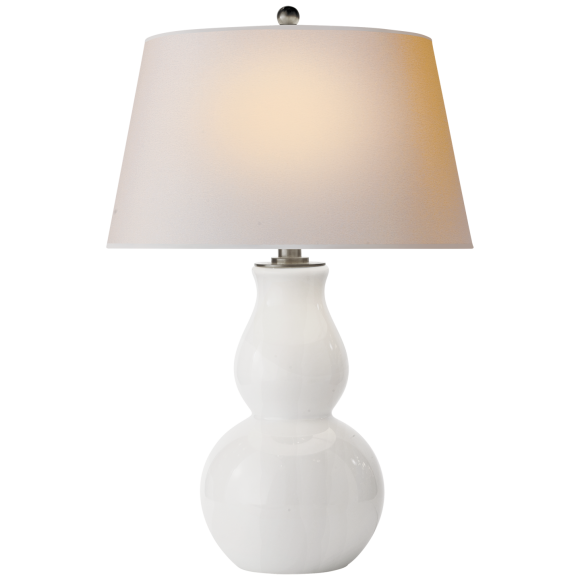 White Glass 15" x 19" x 12" Natural Paper