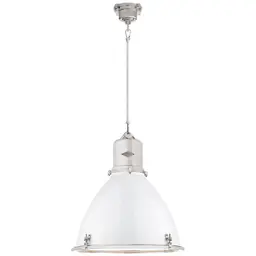 Polished Nickel White Enamel