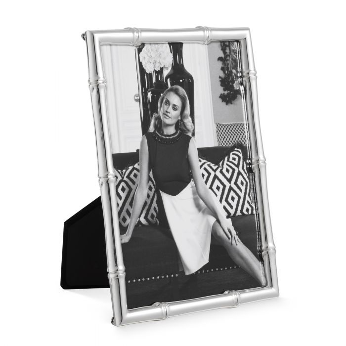 silver plated | clear glass M